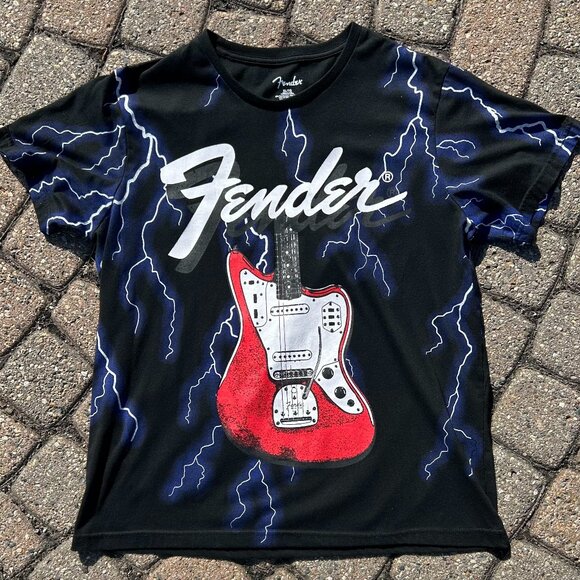 Fender All Over Print AOP T Shirt Sz XL - Picture 1 of 7